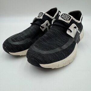 Hey Dude Sirocco Sport Mode Slip-On Black Mens Casual Shoes Size 11